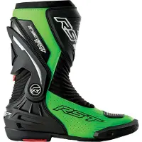 Rst TracTech Evo D3O, bottes perforées ,Noir/Vert Néon ,46 EU