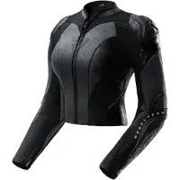 Rebelhorn Veste de moto en cuir Diva RS pour femme, noire, taille 44