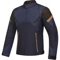 Ixon Striker Retro Noir Marine Marron Imperméable Blouson Moto Textile Taille 3XL