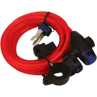 Oxcyon Antivol à câble 1,8m X 12mm rouge