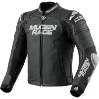 MUGENRACE Mry Blouson en cuir de moto perforé