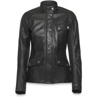 Belstaff Penrith blouson en cuir pour femme, noir, S