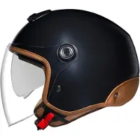 NEXX Y.10 Sunny, casque à réaction ,Noir Mat/Marron ,S