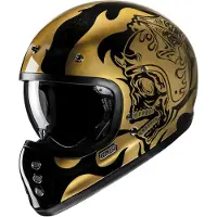 HJC V60 Flame MC9 Casque Intégral Doré/Noir L unisex