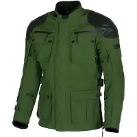 Merlin Veste textile pour moto Sayan D3O, vert/noir, S
