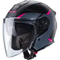 Caberg Flyon II Boss casque jet Mat/Noir/Gris/Rose S femmes