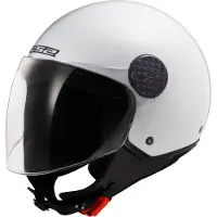 LS2 OF558 Sphere Lux II Solid Brillant Blanc Casque Jet Taille 2XL