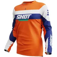 Shot Race Gear Devo League Long Sleeve Jersey Orange M Homme