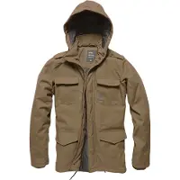 Vintage Industries Darren Parka veste, marron foncé, S