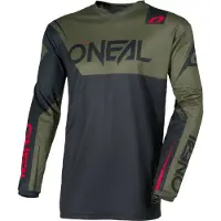 O'Neal Element Racewear Long Sleeve Jersey Vert,Noir M Homme