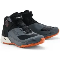 Alpinestars CR-X, chaussures Drystar ,Noir/Gris Foncé/Blanc/Bronze ,10 US