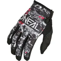 O'Neal Mayhem Attack Noir Blanc Gants de Motocross Taille 2XL
