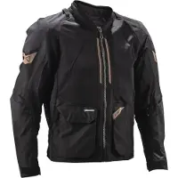 Leatt Veste de moto en textile ADV FlowTour 4.5 Short, noir/gris, L