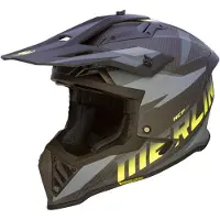Merlin Recon Code Matt Carbon Casque de motocross Taille
