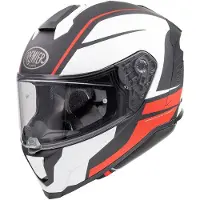 Premier Hyper DE, casque intégral ,Mat Noir/Blanc/Rouge ,XL