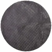 vidaXL Tapis de salon ronds HUARTE Anthracite Ø 200 CM Polyester