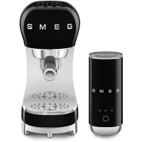Smeg Machine à expresso 15 bars noir - - ECF12BLEU - années 50