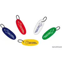 Osculati Porte-clés en caoutchouc souple flottant jaune , 10 pièces