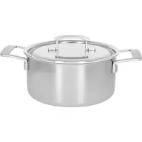 Demeyere Industry 5 Casserole avec couvercle D22cm, Poêle + casserole, Argent
