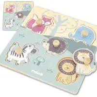 PolarB Viga Polarb Puzzle en Bois Animaux avec épingles