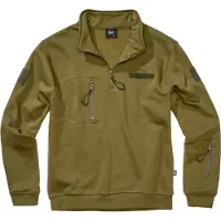 Brandit Tactical Half Zip Sweatshirt Vert 2XL Homme