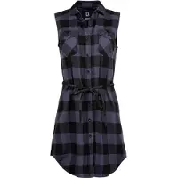 Brandit Chemisier 'Gracey' gris / noir