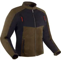 Segura Veste textile imperméable pour moto Volt, kaki/noir, S