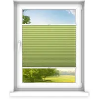 Time4blinds , Store plissé sur mesure, Sans perçage, 50x170 cm, Jasmin foncé