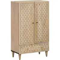 vidaXL Highboard 60x33x100 cm bois massif mangue