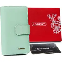 Lorenti Portefeuille de cartes pour femmes en cuir verni