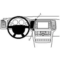 Brodit 854549 Support Jeep Grand Cherokee 11-, Support pour smartphone, Noir
