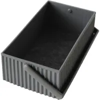 Sceltevie Panier omni offre - 13 × 25 × 8 cm - Gris
