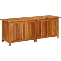 vidaXL Boîte de rangement de jardin 150x50x58 cm en bois massif d'acacia
