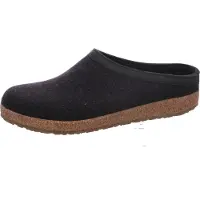 Iesse Schuh Chaussures de randonnée Haflinger Grizzly, modèle Torben, pour hommes. Pantoufles, chaussures d'intérieur, couleur gris, style décontracté
