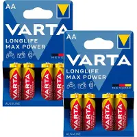 Varta 8 piles R-06 (R06 AA 1,5 V alcalines R-06 Longlife Max Power de )