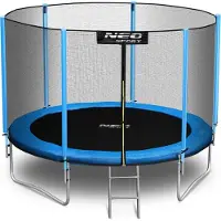 Neo-Sport Trampoline de jardin 10ft/312cm avec filet extérieur et échelle