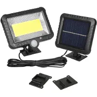 Macleans Projecteur solaire à LED avec détecteur de mouvement Lampe murale solaire à détecteur de crépuscule Lampe solaire IP44 5W 400 lumens 6000K blanc froid