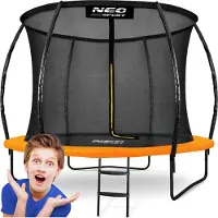 Neo-Sport Trampoline de jardin profilé 8ft/252cm avec filet intérieur