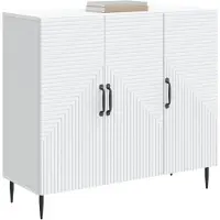 vidaXL Buffet blanc 89 x 34,5 x 80 cm en aggloméré