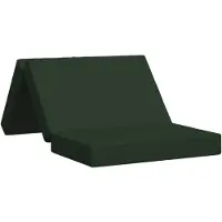 vidaXL Canapé-lit pliable 80 x 67 x 45 cm Vert foncé