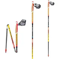 TSL Outdoor - Bâtons de trail - Trail C4 Cork Cross Fire Sht - Taille 125 cm - Orange