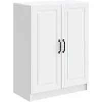 vidaXL Buffet blanc 66 x 34,5 x 87 cm en aggloméré