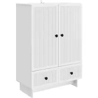 vidaXL Buffet blanc 66 x 34,5 x 95 cm en aggloméré