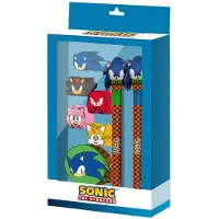 KARACTERMANIA Zestaw Artykuów Papierniczych Sonic - Je 8 Elementów