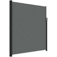 vidaXL Marquise latérale extensible Anthracite 220x500 cm