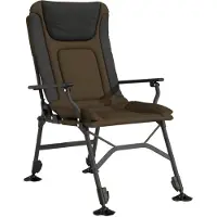 vidaXL Chaise de pêche avec accoudoirs Pliable Taupe