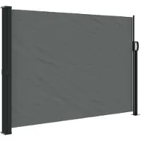 vidaXL Store latéral extensible Anthracite 140x500 cm