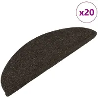 vidaXL Tapis d'escalier auto-adhésifs 20 pcs anthracite 56x17x3 cm