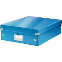 Leitz Boîte d'organisation Click + Store , taille moyenne, bleu
