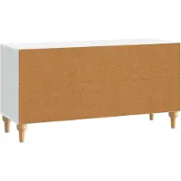 vidaXL Meuble TV Blanc 99 x 34,5 x 50 cm en aggloméré